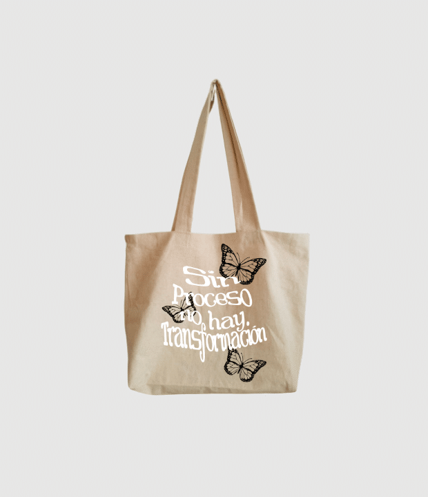 Bolso tote bag hecho a mano